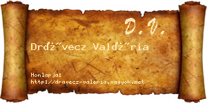 Drávecz Valéria névjegykártya